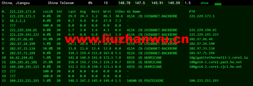 raksmart:美国圣何塞(硅谷)机房独立服务器,国际BGP 100M线路,机器性能/流媒体/线路等测评数据分享 58 1648263549 去程电信