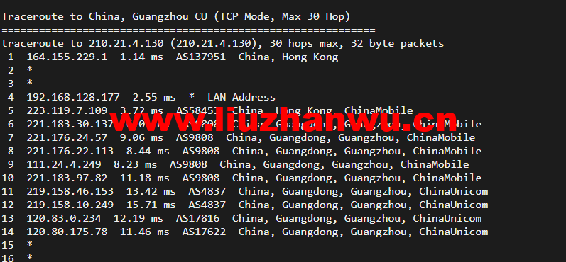 无忧云:香港葵湾机房vps,三网优化,1核/1G内存/50G硬盘/5G DDOS防御,月付45元起,附简单测评 112 1648513014 广州联通