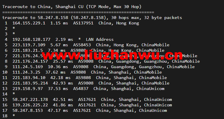 无忧云:香港葵湾机房vps,三网优化,1核/1G内存/50G硬盘/5G DDOS防御,月付45元起,附简单测评 111 1648513050 上海联通