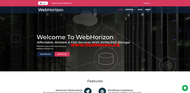 #补货#WebHorizon:香港NAT VPS,1核/256M内存/4GB NVMe硬盘/500G流量/1Gbps端口,$14/2年-吾爱主机测评