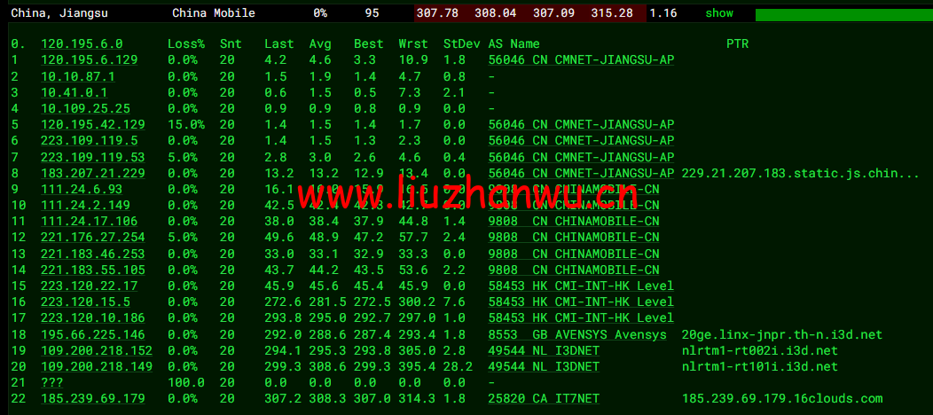 搬瓦工:荷兰阿姆斯特丹机房 EUNL_3 普通线路,简单测评 63 1649499834 去程移动