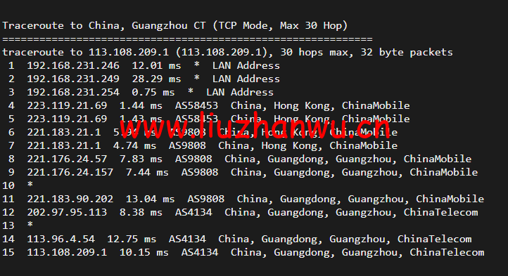 10gbiz:香港VPS云服务器(GIA+VIP)线路,简单测评 114 1650273273 广州电信