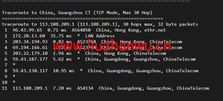 10gbiz:香港 VPS雲服務器(GIA+直連)线路,简单测评 114 1650274546 广州电信