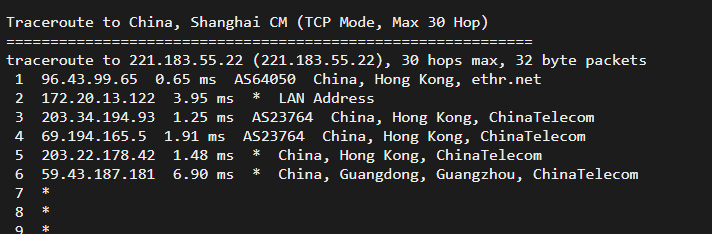 10gbiz:香港 VPS雲服務器(GIA+直連)线路,简单测评 119 1650274592 上海移动