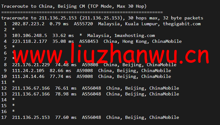 博鳌云:马来西亚VPS,1核1G/40GB SSD,10M CN2高品质带宽 ,月付100元起,附简单测评 67 1651245076 北京移动