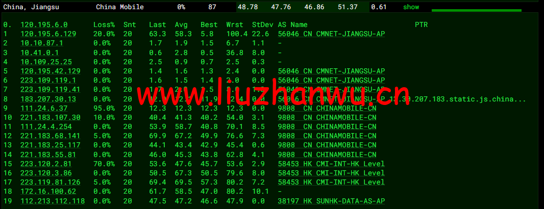 <font color=#FF0000>#五一促销#稳爱云:香港VPS,8折优惠,三网CN2 GIA线路,1核/1G内存/20G硬盘/500G流量/10M带宽,月付28元起,原生IP</font> 63 1651330203 去程移动