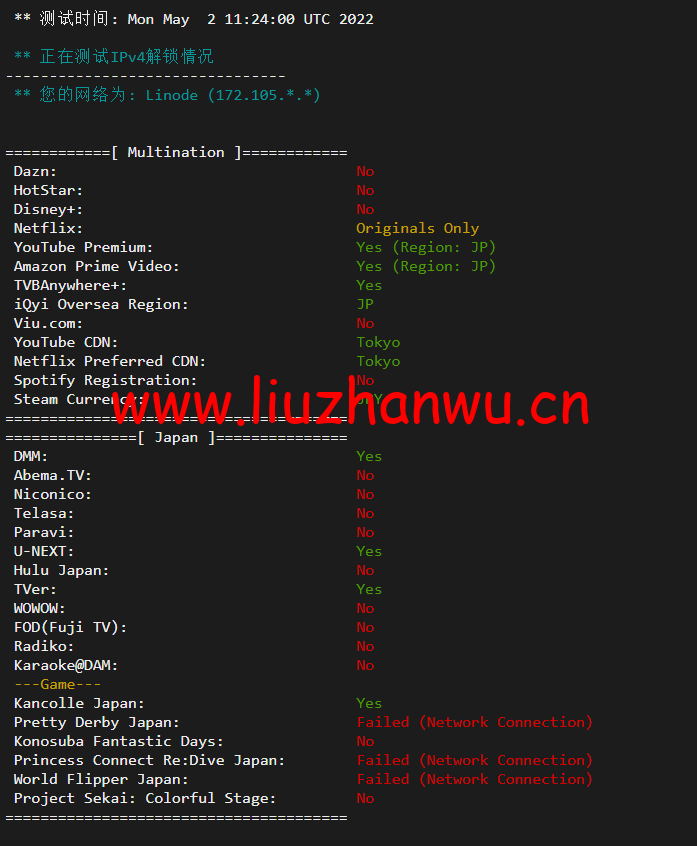 Linode:日本东京机房简单测评,附最新优惠码 - 新用户注册赠送$100美金免费账户余额 51 1651554330 流媒体解锁