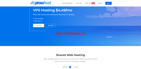 prowhost:美国便宜vps,首月85折,1核/1G内存/25G硬盘/1TB流量,$9.99/月,可选纽约/旧金山/多伦多/班加罗尔机房-吾爱主机测评