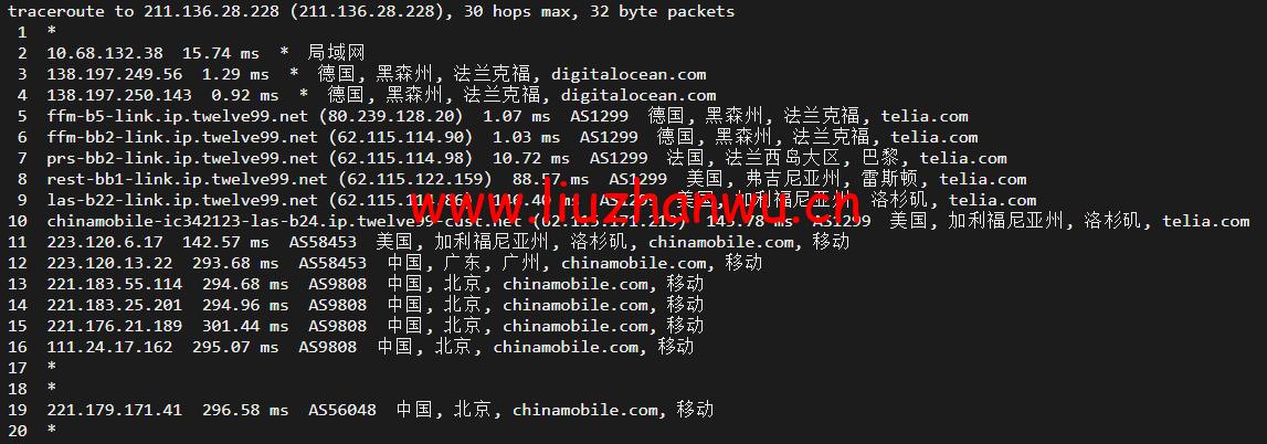 #2022年5月#DigitalOcean:德国法兰克福机房简单测评 118 1652316411 北京移动