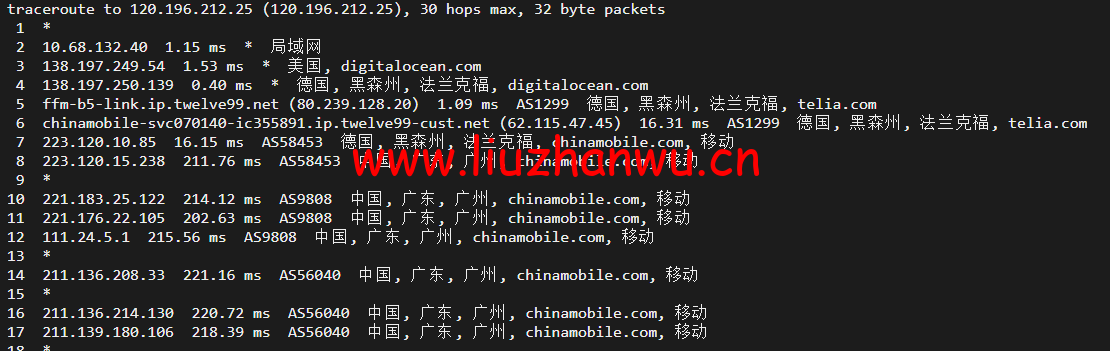 #2022年5月#DigitalOcean:德国法兰克福机房简单测评 120 1652316431 广州移动