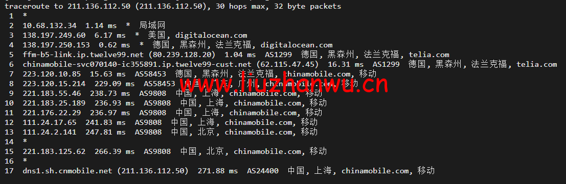 #2022年5月#DigitalOcean:德国法兰克福机房简单测评 119 1652316455 上海移动