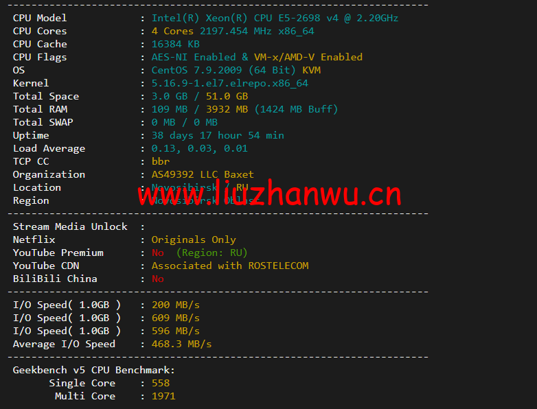 #2022年5月#JustHost:俄罗斯vps/美国vps,可自由更换IP,7.7元/月起,附新西伯利亚Rostelecom机房简单测评(第二次测评) 50 1652423595 配置信息