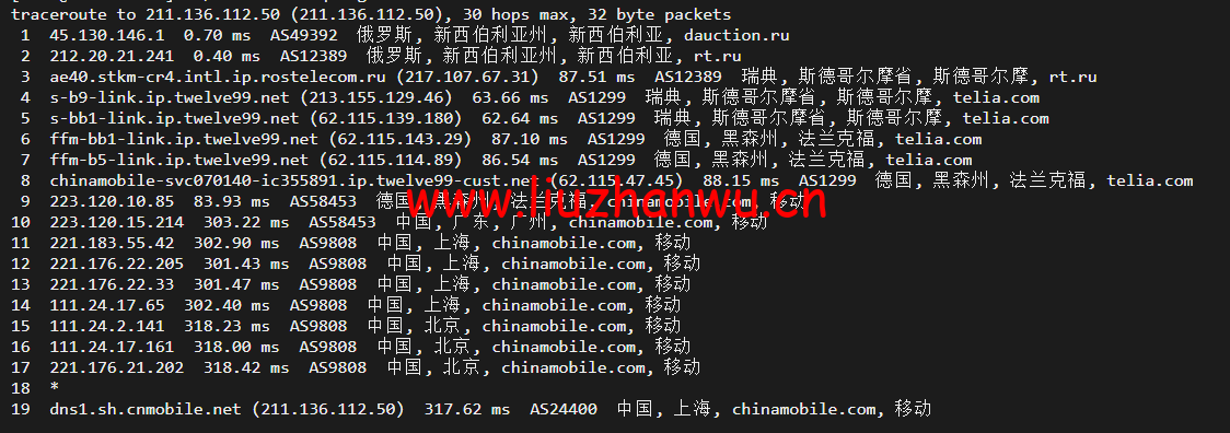 #2022年5月#JustHost:俄罗斯vps/美国vps,可自由更换IP,7.7元/月起,附新西伯利亚Rostelecom机房简单测评(第二次测评) 71 1652423610 上海移动