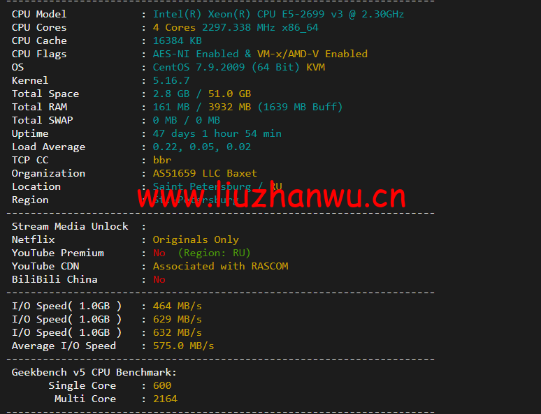 #2022年5月#JustHost:俄罗斯vps/美国vps,可自由更换IP,7.7元/月起,附圣彼得堡IQ Data (Tier-3, St. Petersburg)机房简单测评(第二次测评) 50 1652426626 配置信息