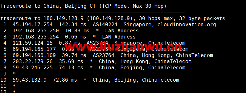 华纳云:新加坡CN2云服务器简单测评,告诉你新加坡CN2云服务器怎么样 67 1656334163 北京电信