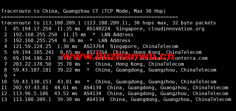 华纳云:新加坡CN2云服务器简单测评,告诉你新加坡CN2云服务器怎么样 69 1656334201 广州电信