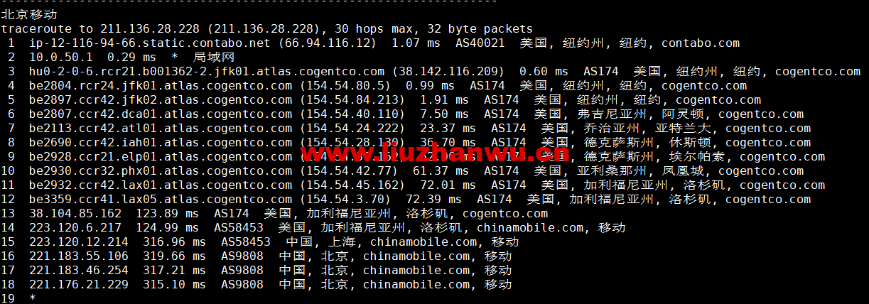 Contabo:美国vps,东部“纽约”机房,原生ip,4核/8G/200G SSD或50 GB NVMe/200Mbps带宽起,月付€6.99,解锁tiktok等流媒体,简单测评 123 1663504158 北京移动