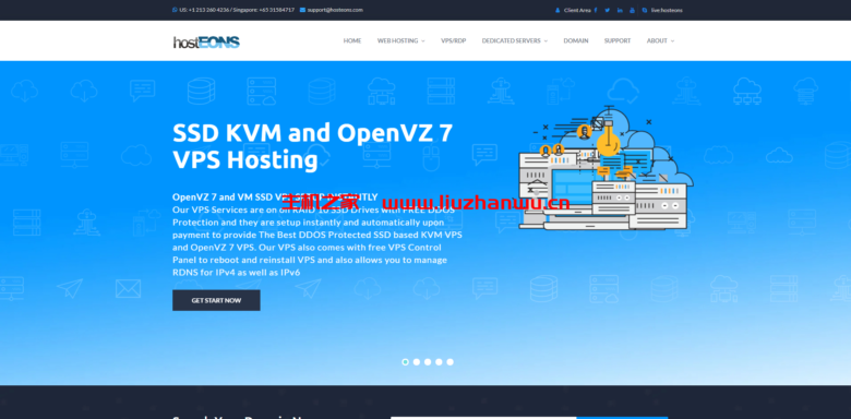 hostEONS:双11促销,美国VPS年付$21起,新购给双倍流量、双倍硬盘,1Gbps带宽自带100Gbps DDoS防御-吾爱主机测评
