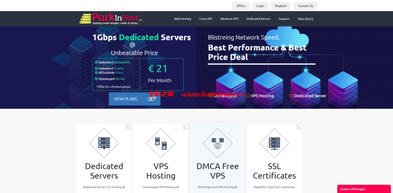 Parkinhost:俄罗斯抗投诉VPS六折促销,KVM架构,无视版权,不限流量,年付33.3美元起-吾爱主机测评