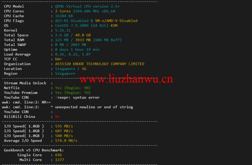 lightnode:越南河内VPS,1核/2G内存/50G硬盘/1000GB流量,月付$7.32,解锁流媒体/小时计费,简单测评 98 配置信息 5
