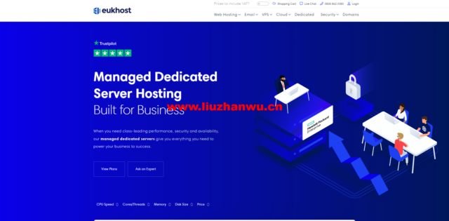 eukhost：英国VPS，2核/2G内存/20G SSD/不限流量/1Gbps带宽， £12.99/月-吾爱主机测评