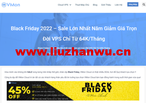 #黑五#VMon:越南vps,1核/1GB内存/30GB SSD/1TB流量/1Gbps端口,$3/月,另可选新加坡/美国/澳大利亚等机房-吾爱主机测评