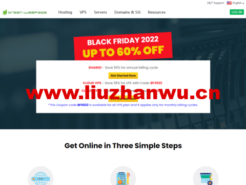 #黑五#Greenwebpage：1核/1GB内存/20GB SSD硬盘/1TB流量/1Gbps端口，€29.94/年，可选香港/洛杉矶/欧洲等机房-吾爱主机测评