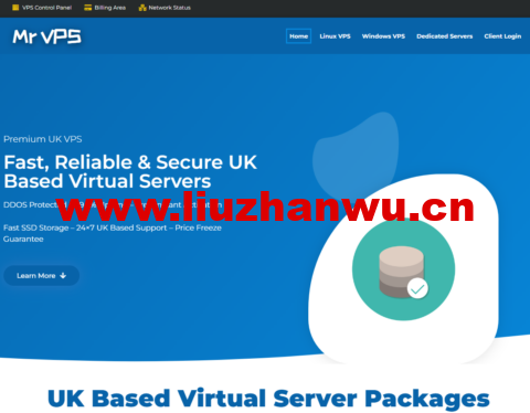 VPS.MR：英国vps，2核/8GB内存/75GB SSD/10TB流量/10Gbps带宽，£9.99/月起-吾爱主机测评