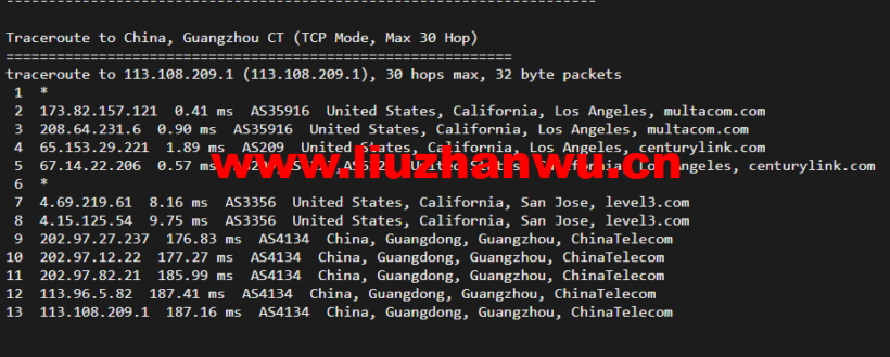 搬瓦工:DC4 MCOM(USCA_4)美国洛杉矶 Multacom 机房直连线路,简单测评 60 1648904628 广州电信