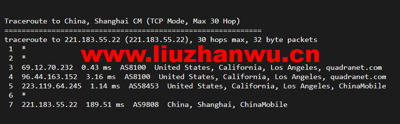 搬瓦工:DC2 QNET(USCA_2)美国洛杉矶 QuadraNet 机房,简单测评 65 1648906971 上海移动
