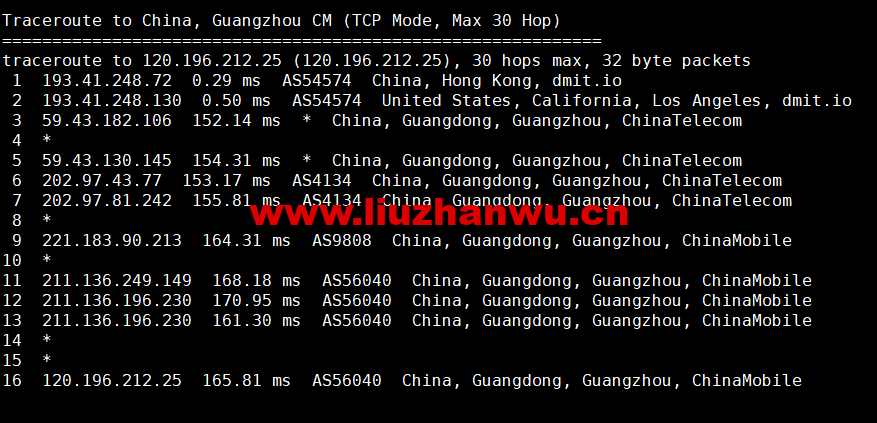 DMIT:美国CN2 GIA VPS,Premium系列,月付$14.9,季付$28.88起,原生IP,解锁tiktok、Netflix、Disney+等流媒体,简单测评 72 1656167612 广州移动