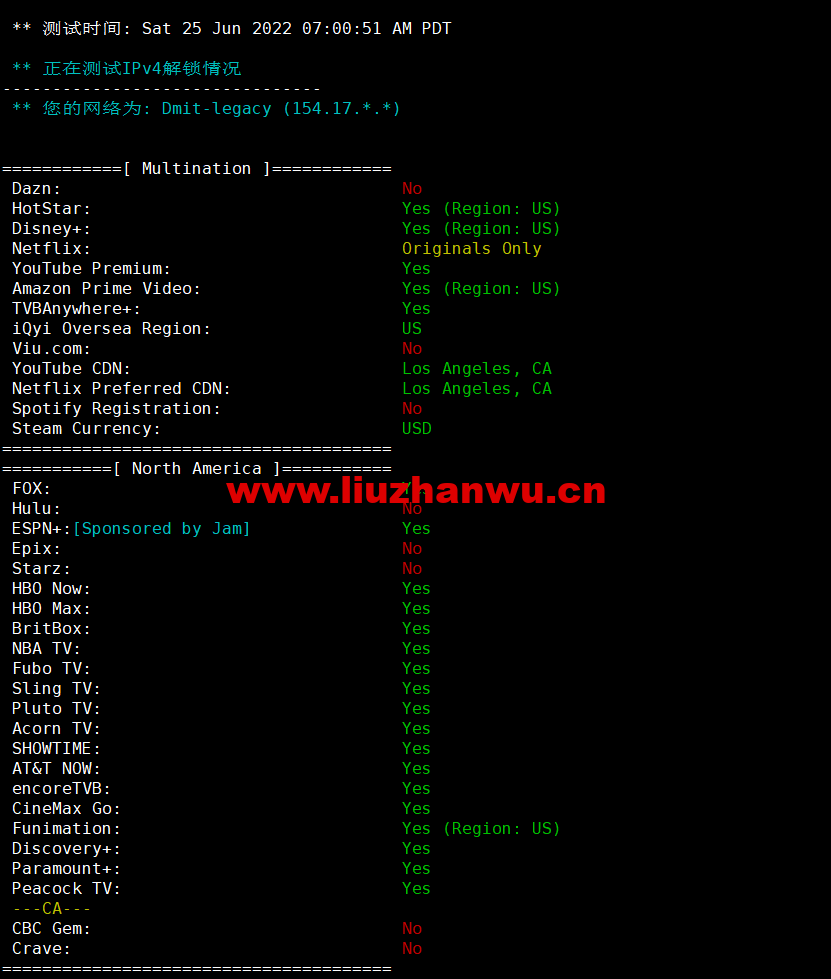 DMIT:美国CN2 GIA VPS,Premium系列,月付$14.9,季付$28.88起,原生IP,解锁tiktok、Netflix、Disney+等流媒体,简单测评 51 1656167621 流媒体解锁