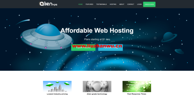 alienvps：美国vps，洛杉矶Psychz机房，1核/2GB内存/50G SSD硬盘/不限流量/1Gbps带宽，$5/月起，支持windows-吾爱主机测评