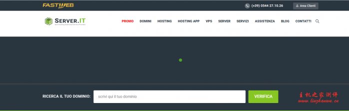 #便宜#Server.IT:1核/2G/20G SSD/不限流量/100Mbps/意大利/季付€2.97-吾爱主机测评