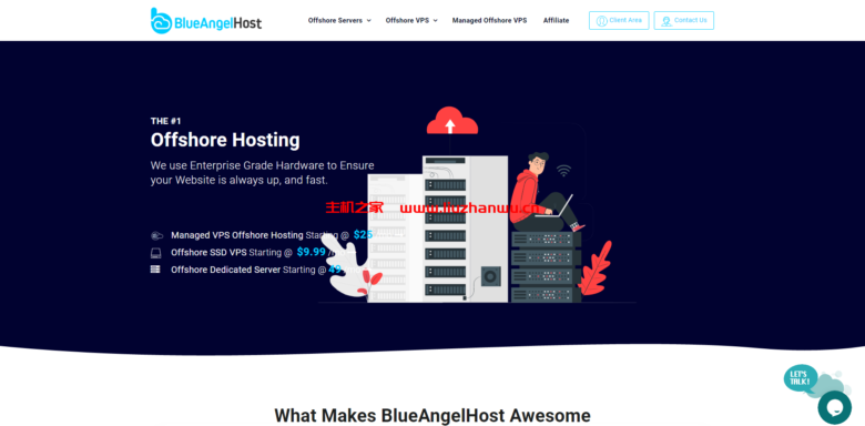 blueangelhost:保加利亚专业离岸主机,无视版权投诉,免费100G DDOS防护,KVM VPS $8.99起-吾爱主机测评
