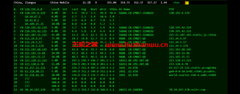 Vultr测评:欧洲斯德哥尔摩机房怎么样?下载速度、速度延迟、路由丢包、性能测评、流媒体解锁 51 去程移动