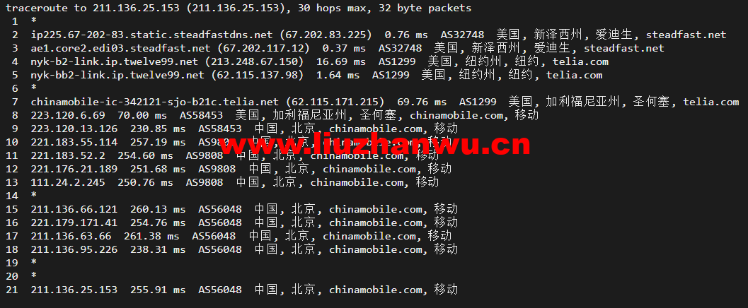 搬瓦工:美国新泽西机房 New Jersey(USNJ)普通线路,简单测评 67 1649331443 北京移动