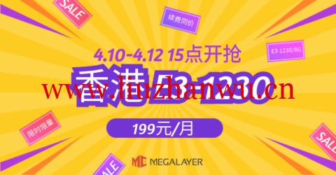 Megalayer:香港E3-1230限时限量秒杀199元/月,香港独立服务器399元/月起,美国家宽VPS80元/月-吾爱主机测评