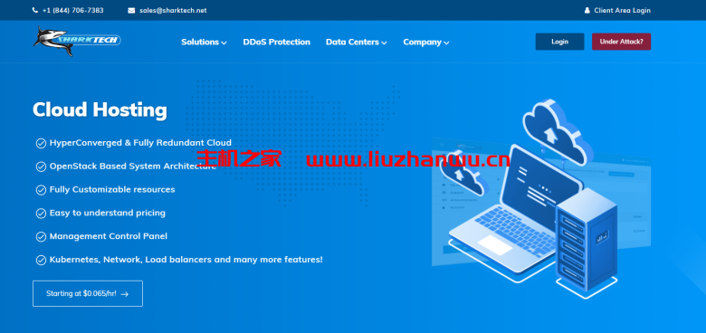 Sharktech:洛杉矶高防服务器1Gbps不限流量$129/月起,可选10Gbps不限流量-吾爱主机测评