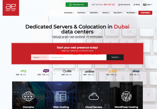 AEserver:迪拜VPS,1核/1G内存/30G SSD硬盘/不限流量/5M带宽,$27.00/月起,支持IPv6,迪拜独立服务器$160.00/月起-吾爱主机测评