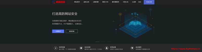 景林网络：官方资源,不超开,不限流量,kvm虚拟云技术香港CN2节点便宜20元一月,内有美国高防CN2回程防御200G-吾爱主机测评