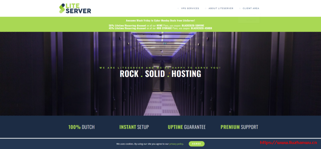 【黑五】LiteServer:€2.5/月/2核/2GB内存/40GB NVME空间/10TB流量/1Gbps端口/KVM/荷兰-吾爱主机测评