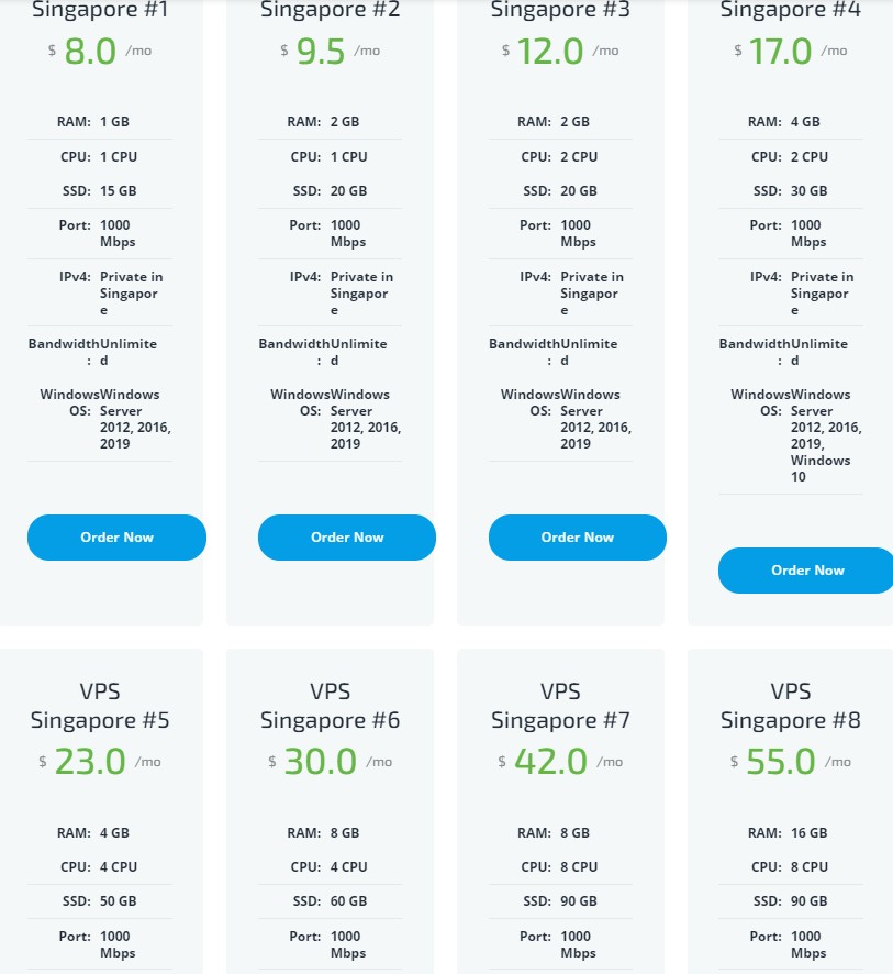 Cheap VPS USA:$8/月/1GB内存/15GB SSD空间/不限流量/1Gbps端口/Hyper-V/新加坡 6 20201229 5feaa2510b1b1
