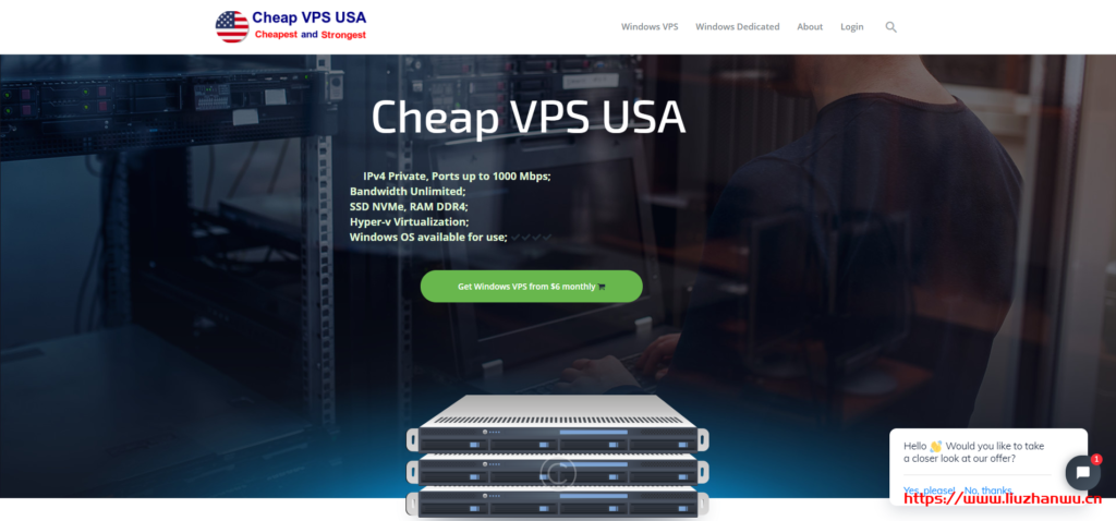 Cheap VPS USA:$8/月/1GB内存/15GB SSD空间/不限流量/1Gbps端口/Hyper-V/新加坡 5 cheapvpsusa