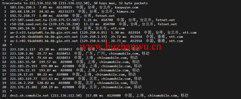 lightnode:台湾VPS,1核/2G内存/50G硬盘/1000GB流量,月付$17.71,解锁流媒体/小时计费,简单测评 114 上海移动 1