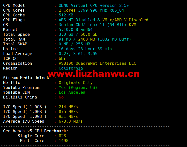 Virmach:AMD Ryzen VPS,$1.75/月起,洛杉矶机房,简单测评 102 1655904248 配置信息