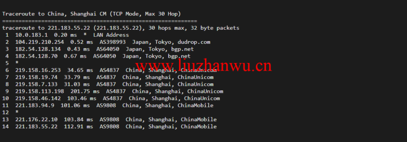 raksmart:日本云服务器,精品网络,流媒体等简单测评 68 1647352135 上海移动