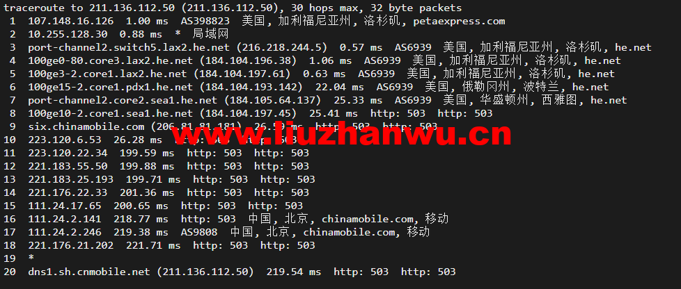raksmart:美国洛杉矶机房独立服务器,大陆优化100M线路(个别地区走cn2线路回国),机器性能/流媒体/线路等测评数据分享 65 1648092151 上海移动