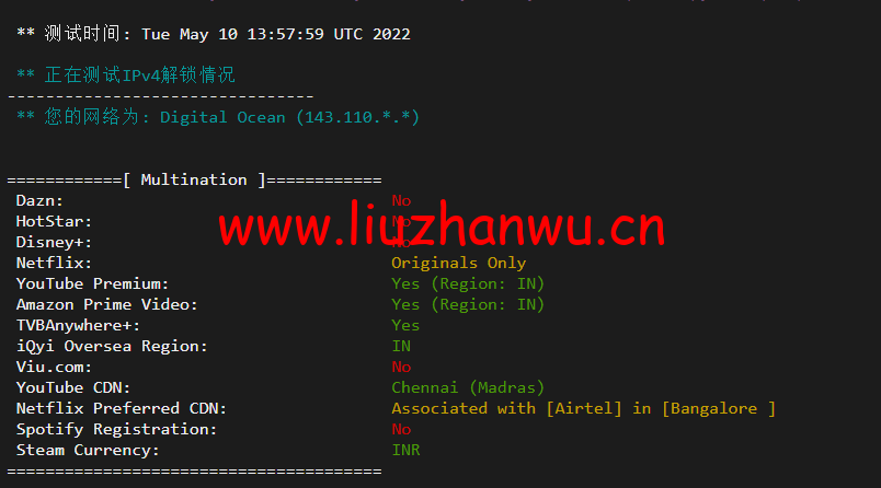 #2022年5月#DigitalOcean:印度班加罗尔机房简单测评 99 1652314404 流媒体解锁