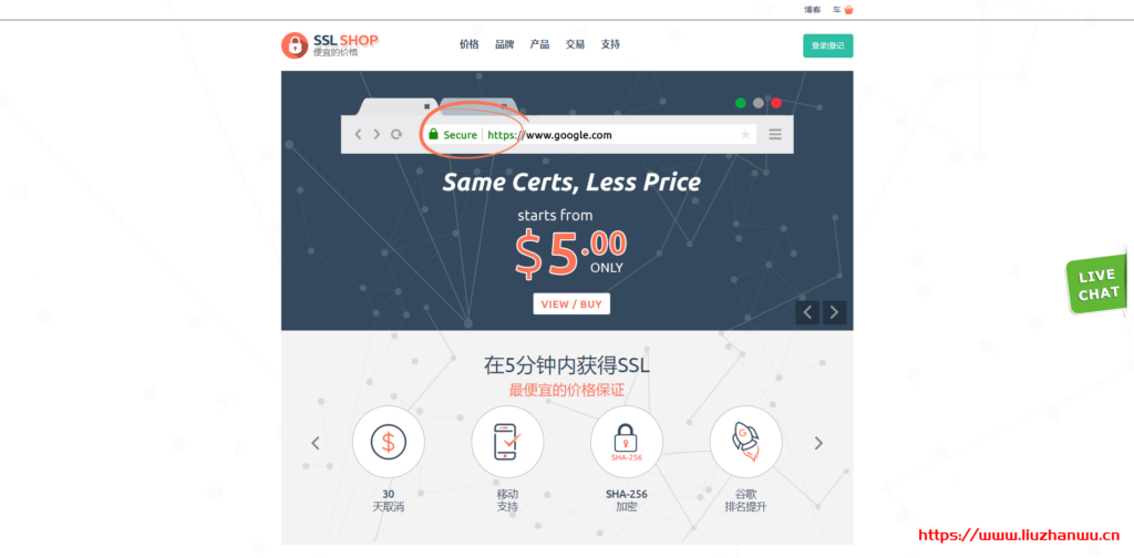 Cheap SSL Shop:便宜的SSL证书,有comodo、rapidssl、thawte等等-吾爱主机测评